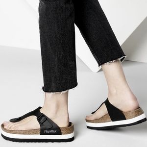 Birkenstock Gizeh Papillio Platform Sandals Size 40